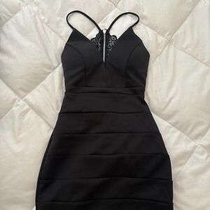 Elegant Black Sleeveless Dress